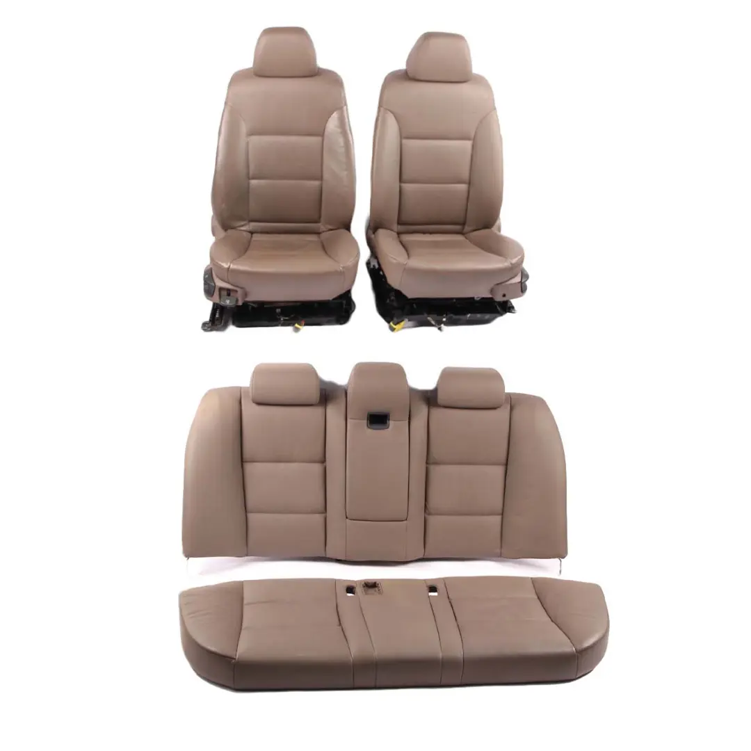 Leather Seats Heated Truffle Brown Interior Front Rear Seat Door Cards to BMW E60 with Part number 7113120 BMW E60 Leather Seats Heated Truffle Brown Interior Front Rear Seat Door Cards - SKU 7113120 - Part number 7113120