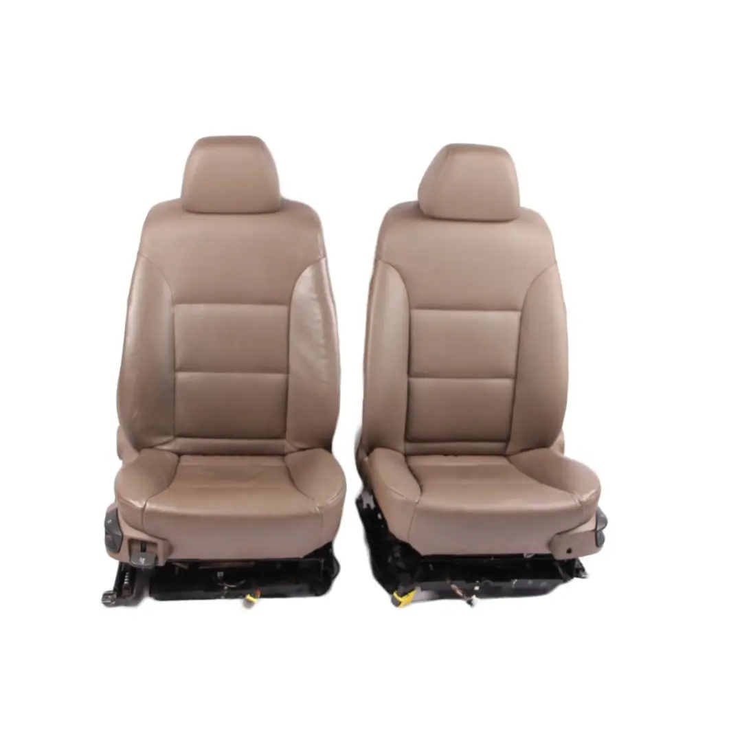 Leather Seats Heated Truffle Brown Interior Front Rear Seat Door Cards to BMW E60 with Part number 7113120 BMW E60 Leather Seats Heated Truffle Brown Interior Front Rear Seat Door Cards - SKU 7113120 - Part number 7113120