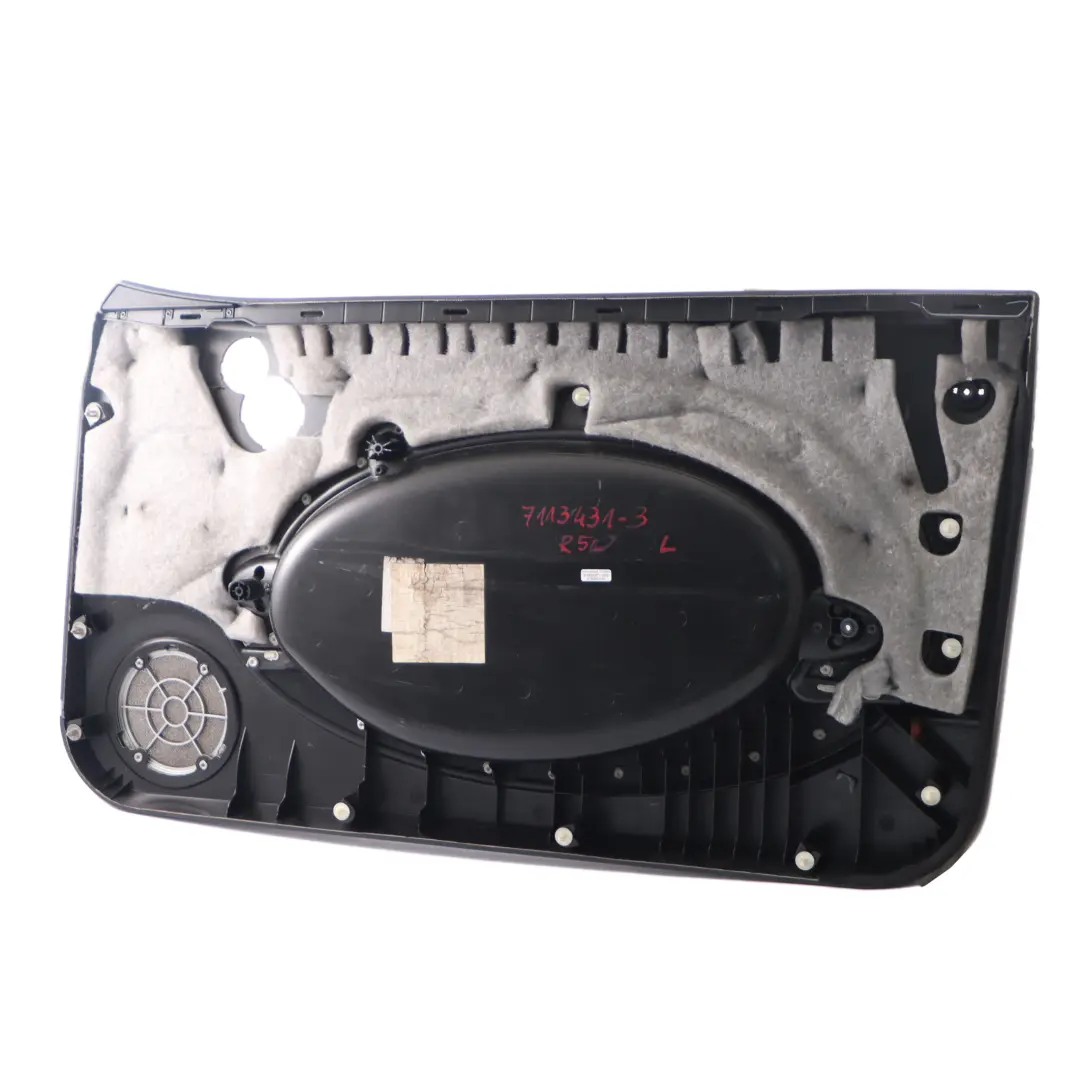 Mini R50 R53 Scheda porta anteriore sinistra Rivestimento laterale Panther Black - SKU 7113431-3 - Numero di parte 7113431