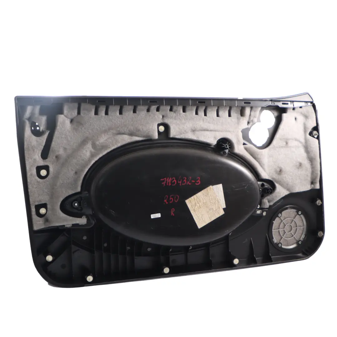 Boczek Drzwi Prawy Tapicerka Boczna Drzwi Panther Black do Mini R50 R53 o numerze 7113432 Mini R50 R53 Boczek Drzwi Prawy Tapicerka Boczna Drzwi Panther Black - SKU 7113432-3 - Numer Części 7113432