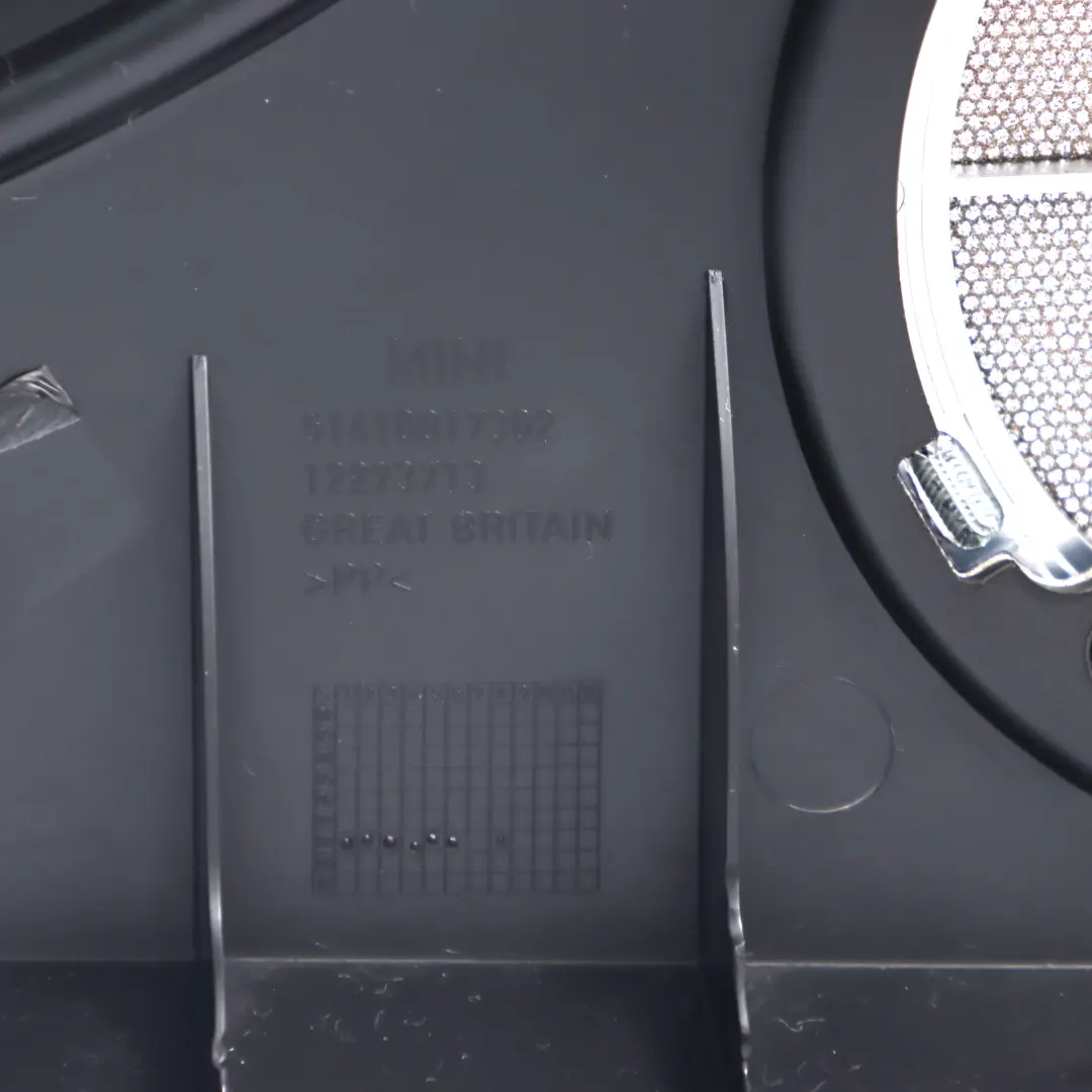 Door Card Front Right O/S Side Trim Panther Anthracite Black to Mini R50 R53 with Part number 7113432 Mini R50 R53 Door Card Front Right O/S Side Trim Panther Anthracite Black - SKU 7113432-3 - Part number 7113432