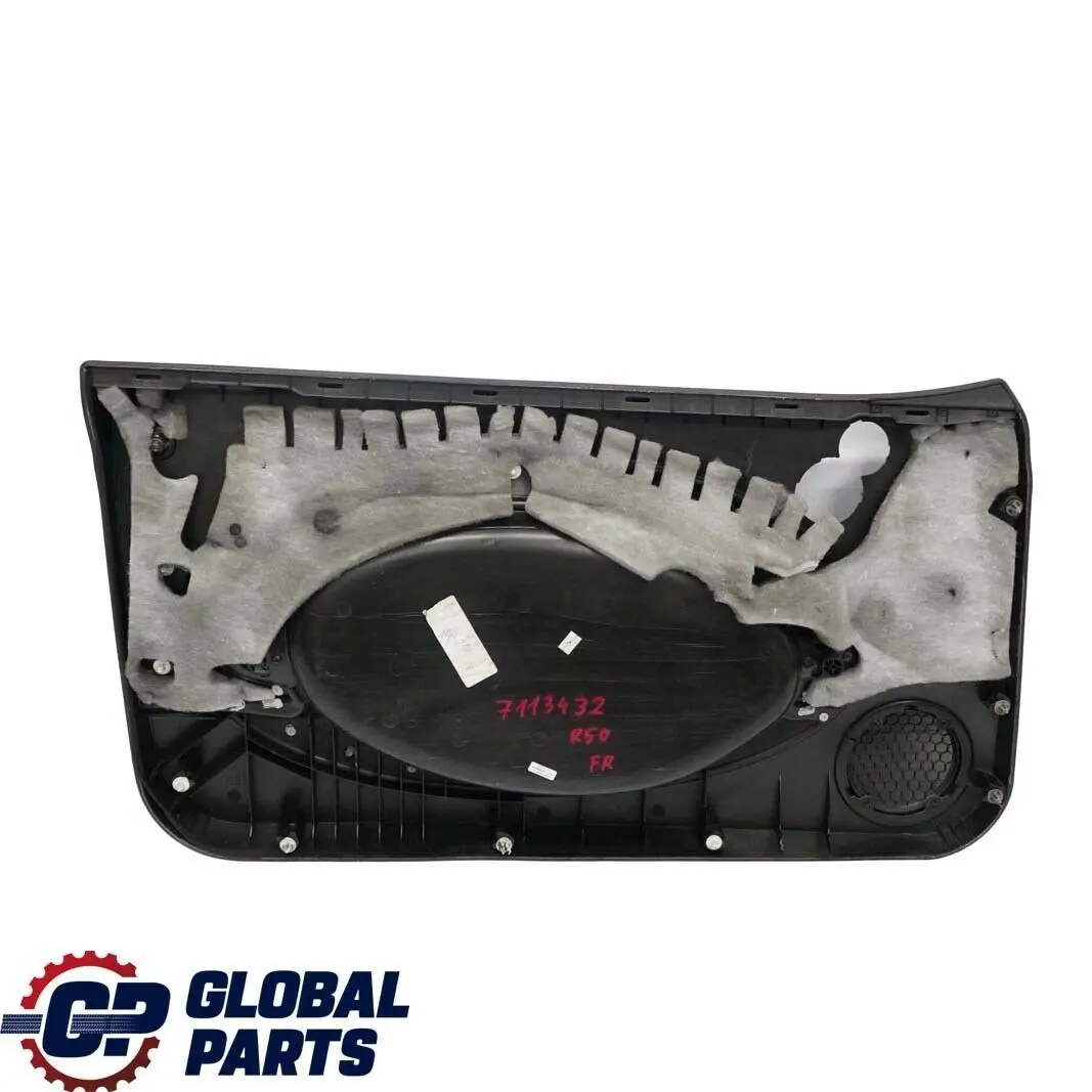 Mini R50 R53 Panel puerta delantera derecha Negro Antracita - SKU 7113432 - Número de pieza 7113432
