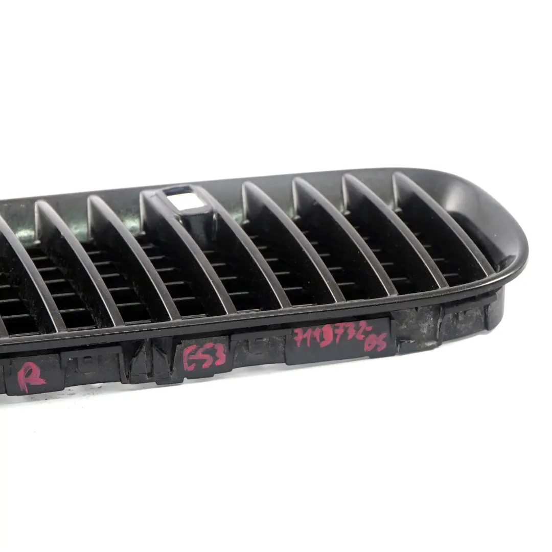 Bonnet Hood Leaf Grill Grille Front Right O/S Black Sapphire to BMW X5 E53 with Part number 7113732 BMW X5 E53 Bonnet Hood Leaf Grill Grille Front Right O/S Black Sapphire - SKU 7113732-BS - Part number 7113732