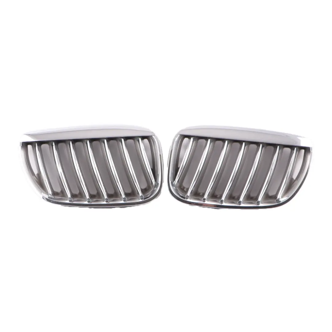 Front Grille Kidney Radiator Air Inlet Left Right N/O/S Set Chrome to BMW X5 E53 with Part number 7113734 BMW X5 E53 Front Grille Kidney Radiator Air Inlet Left Right N/O/S Set Chrome - SKU 7113734/7113733 - Part number 7113734