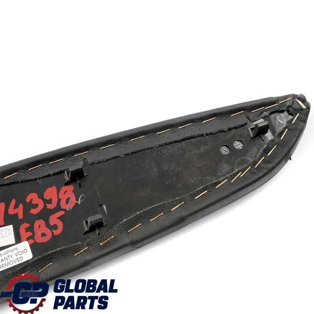 BMW Z4 Serie E85 E86 Roadster Consola Central Panel Trim Derecho Cuero Negro - SKU 7114398 - Número de pieza 7114398