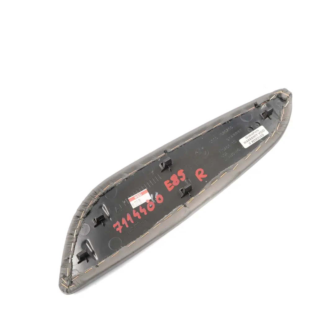 BMW Z4 E85 E86 Roadster Centre Console Trim Panel Right O/S Grey Leather - SKU 7114400 - Part number 7114400
