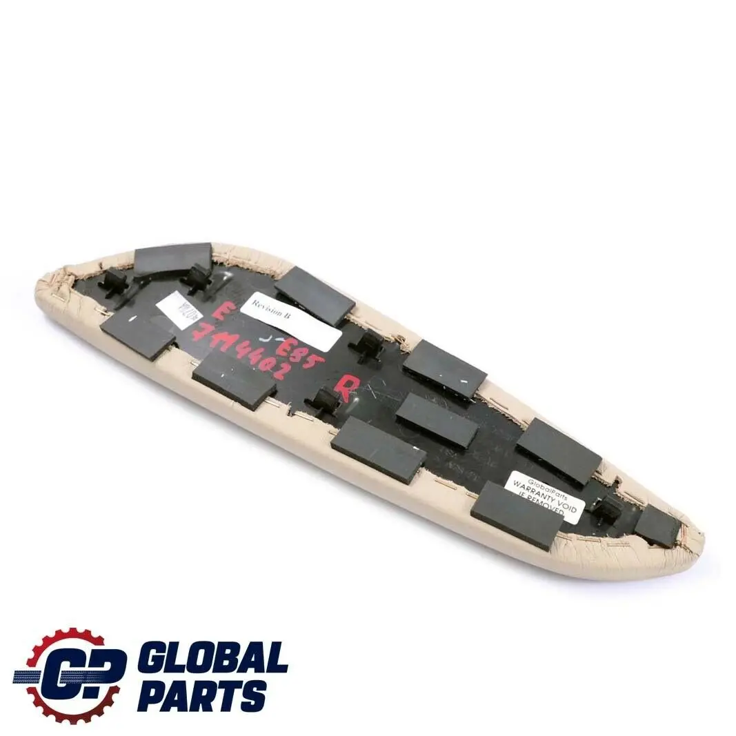 BMW Z4 Series E85 Roadster Centre Console Trim Panel Right O/S Beige Leather - SKU 7114402 - Part number 7114402