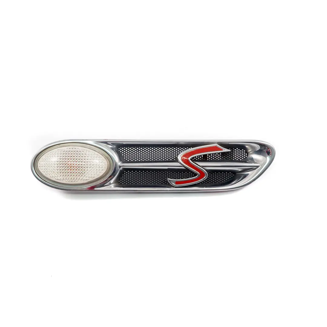Finisher Indicator Panel Trim Front Left Chrome per Mini Cooper S R52 R53 con numero di parte 7114733 Mini Cooper S R52 R53 Finisher Indicator Panel Trim Front Left Chrome - SKU 7114733-2 - Numero di parte 7114733