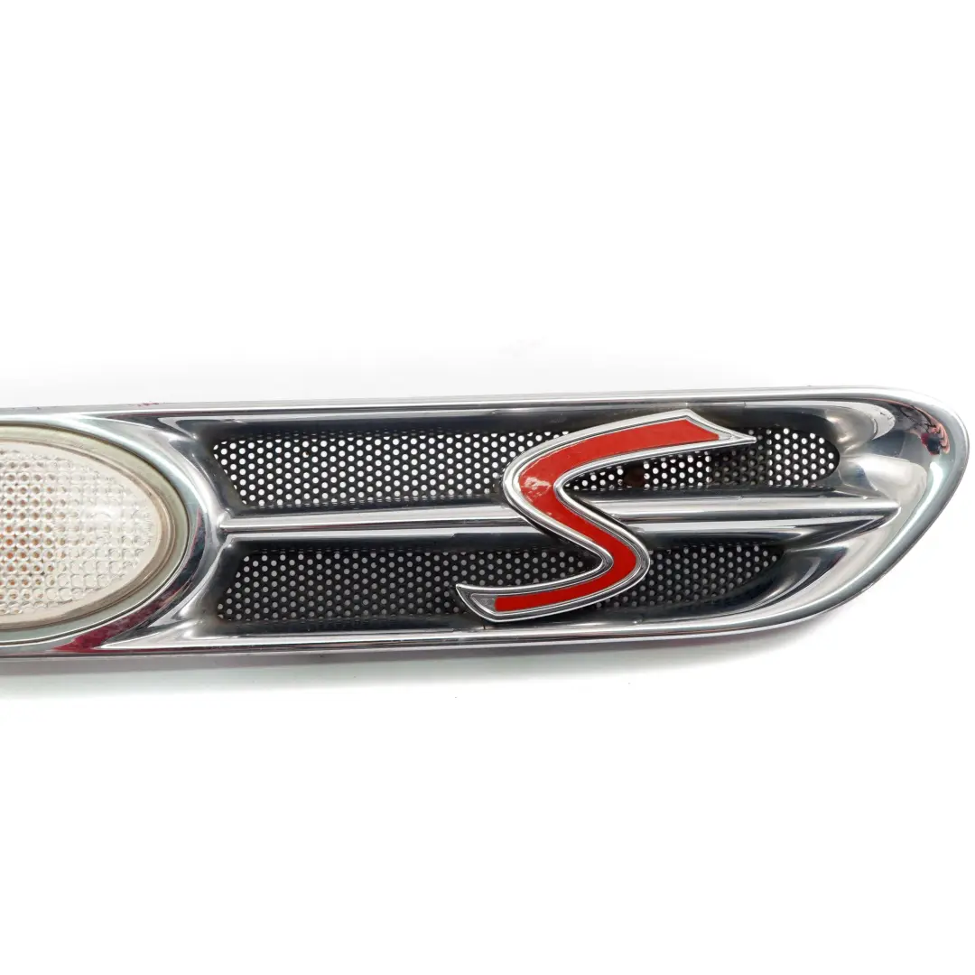 Finisher Indicator Panel Trim Front Left Chrome per Mini Cooper S R52 R53 con numero di parte 7114733 Mini Cooper S R52 R53 Finisher Indicator Panel Trim Front Left Chrome - SKU 7114733-2 - Numero di parte 7114733