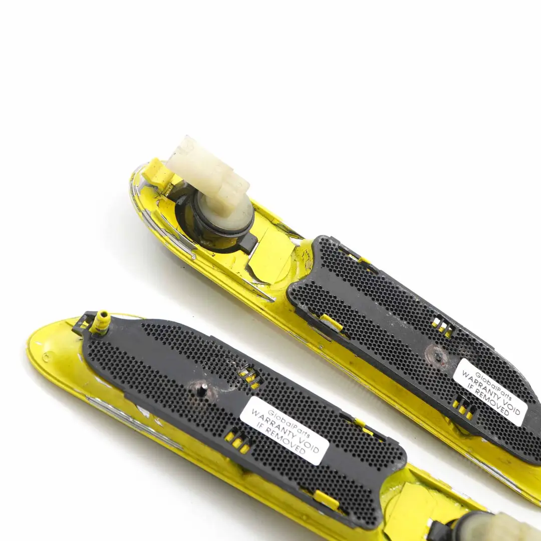 Finisher Indicator Panel Trim Front Left Right Yellow Set to Mini R52 R53 with Part number 7114733 Mini R52 R53 Finisher Indicator Panel Trim Front Left Right Yellow Set - SKU 7114733 / 7114734-2 - Part number 7114733