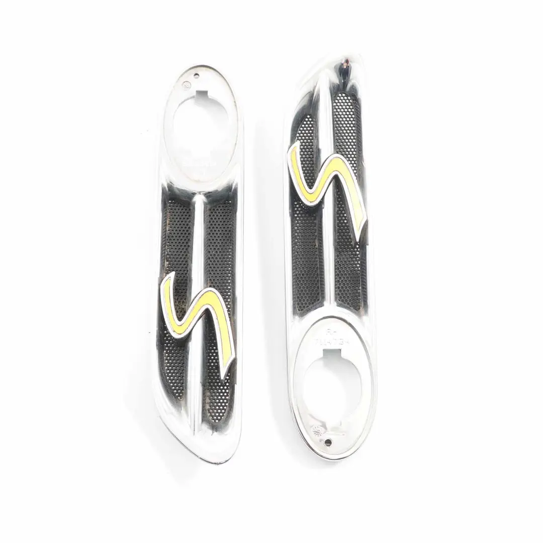 LED Finisher Indicator Panel Trim Front Left Right Chrome Set to Mini R52 R53 with Part number 7114733 Mini R52 R53 LED Finisher Indicator Panel Trim Front Left Right Chrome Set - SKU 7114733 / 7114734-3 - Part number 7114733