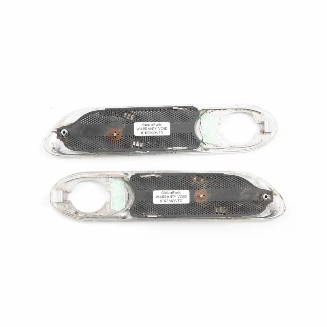 Mini R52 R53 LED Finisher Blinkerleiste Front Links Rechts Chrom Set - SKU 7114733 / 7114734-3 - Teilenummer 7114733
