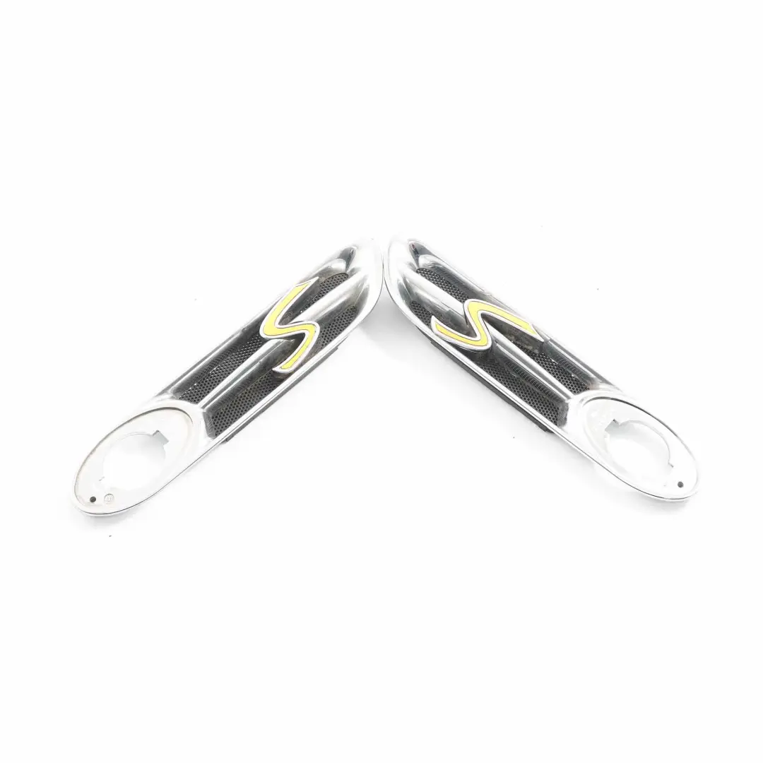 Mini R52 R53 LED Finisher Blinkerleiste Front Links Rechts Chrom Set - SKU 7114733 / 7114734-3 - Teilenummer 7114733