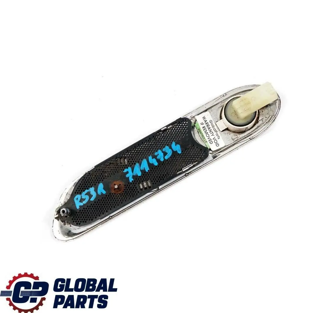 Indicator Cover Fender Panel Front Right O/S to Mini Cooper S R52 R53 with Part number 7114734 Mini Cooper S R52 R53 Indicator Cover Fender Panel Front Right O/S - SKU 7114734 - Part number 7114734