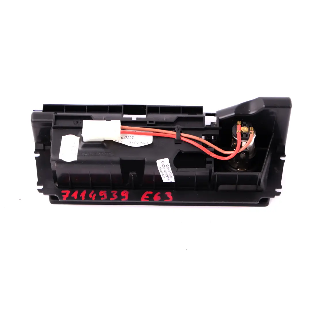 Centre Console Insert Ash Tray Lighter Smoker to BMW 6 Series E63 E64 with Part number 7114939 BMW 6 Series E63 E64 Centre Console Insert Ash Tray Lighter Smoker - SKU 7114939 - Part number 7114939