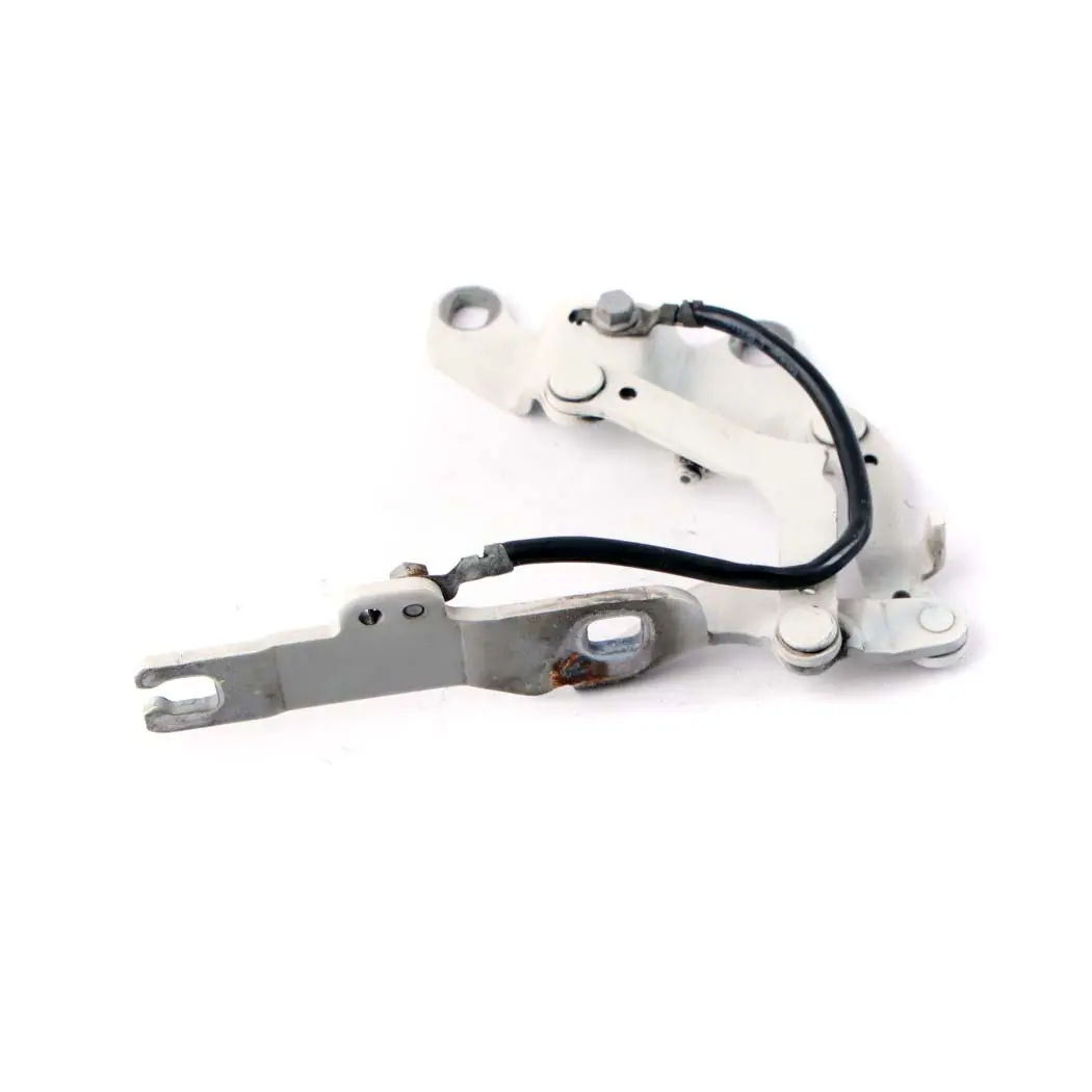 BMW 3 E90 E92 E93 Front Left Engine Bonnet Hinge N/S Mineralweiss White A96 - SKU 7115263-MW - Part number 7115263