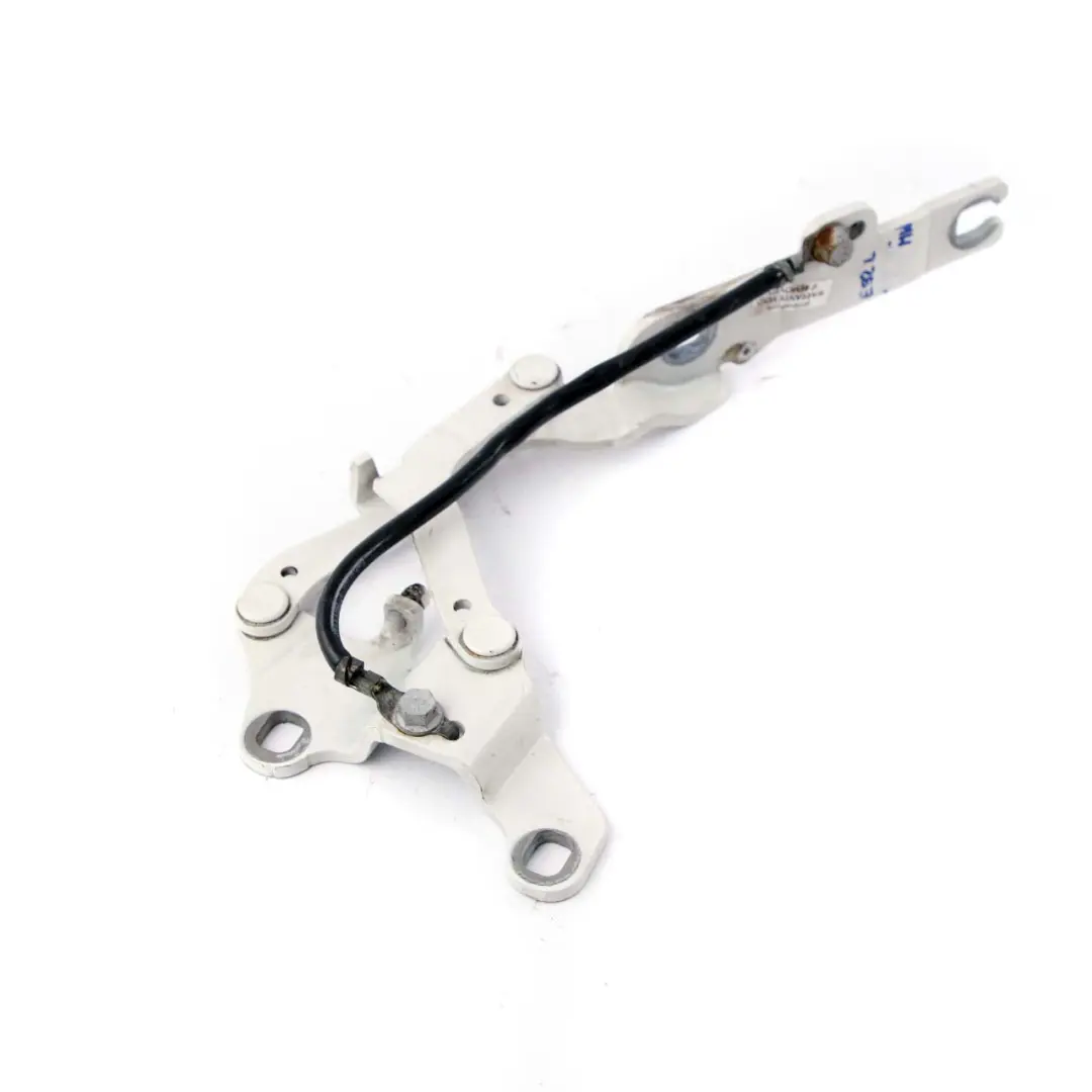 BMW 3 E90 E92 E93 Front Left Engine Bonnet Hinge N/S Mineralweiss White A96 - SKU 7115263-MW - Part number 7115263
