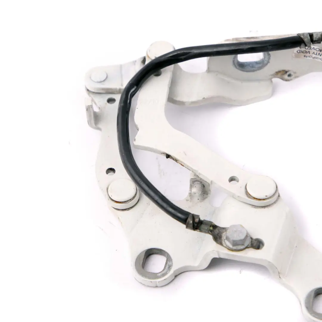 BMW 3 E90 E92 E93 Front Left Engine Bonnet Hinge N/S Mineralweiss White A96 - SKU 7115263-MW - Part number 7115263