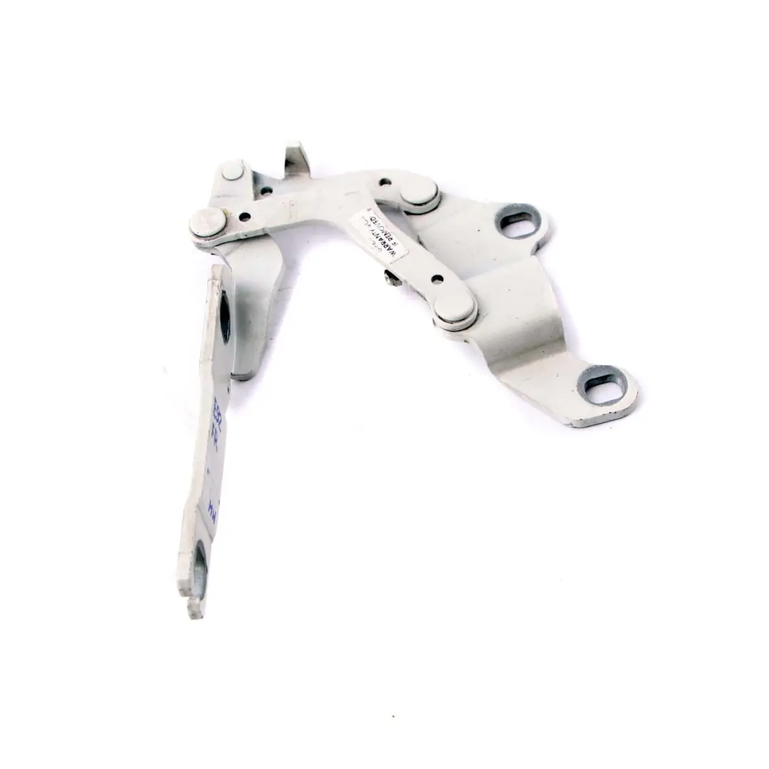 Front Right Engine Bonnet Hinge O/S Mineralweiss Mineral White A96 to BMW E90 E92 with Part number 7115264 BMW E90 E92 Front Right Engine Bonnet Hinge O/S Mineralweiss Mineral White A96 - SKU 7115264-MW - Part number 7115264