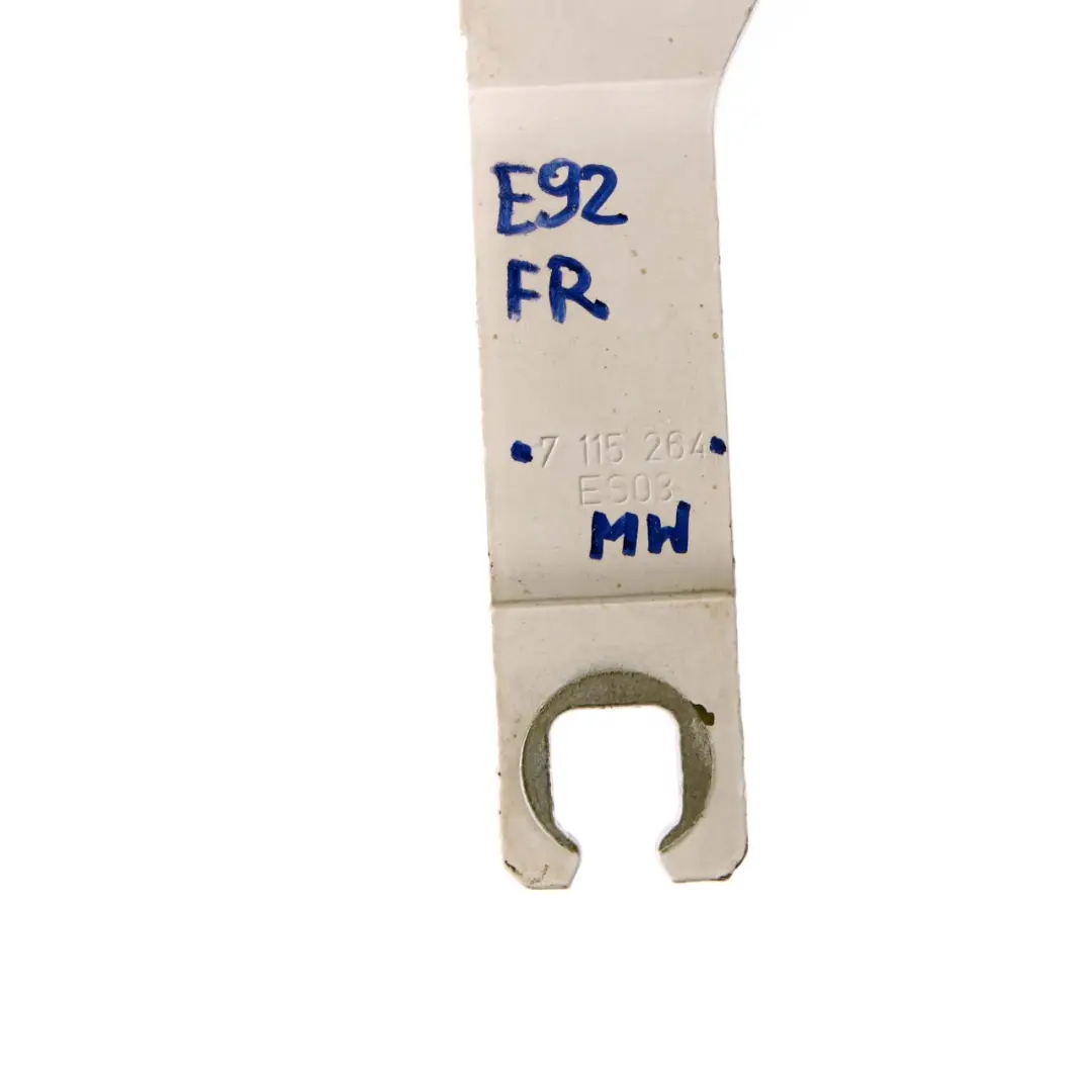 Front Right Engine Bonnet Hinge O/S Mineralweiss Mineral White A96 to BMW E90 E92 with Part number 7115264 BMW E90 E92 Front Right Engine Bonnet Hinge O/S Mineralweiss Mineral White A96 - SKU 7115264-MW - Part number 7115264
