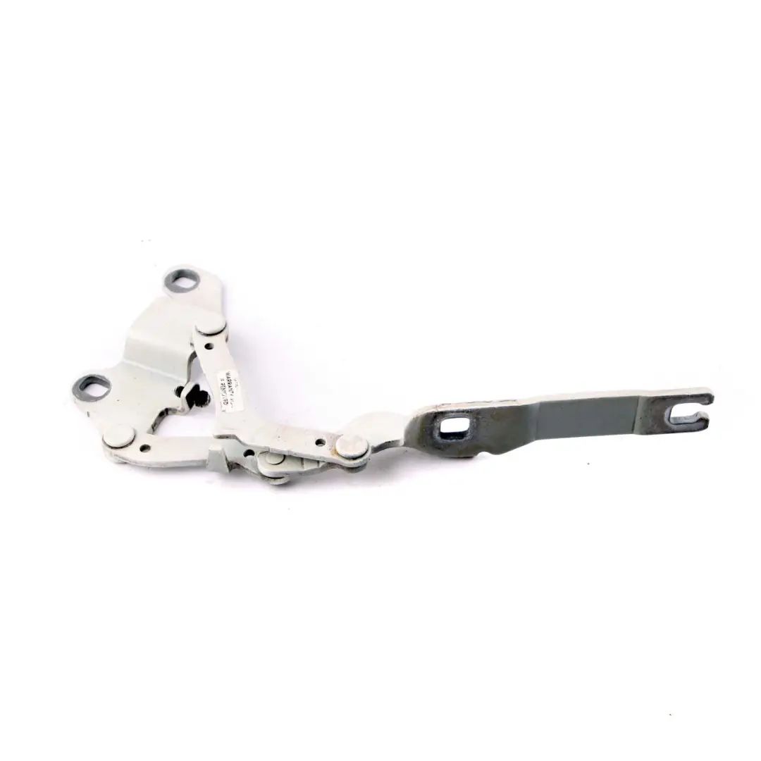 Front Right Engine Bonnet Hinge O/S Mineralweiss Mineral White A96 to BMW E90 E92 with Part number 7115264 BMW E90 E92 Front Right Engine Bonnet Hinge O/S Mineralweiss Mineral White A96 - SKU 7115264-MW - Part number 7115264