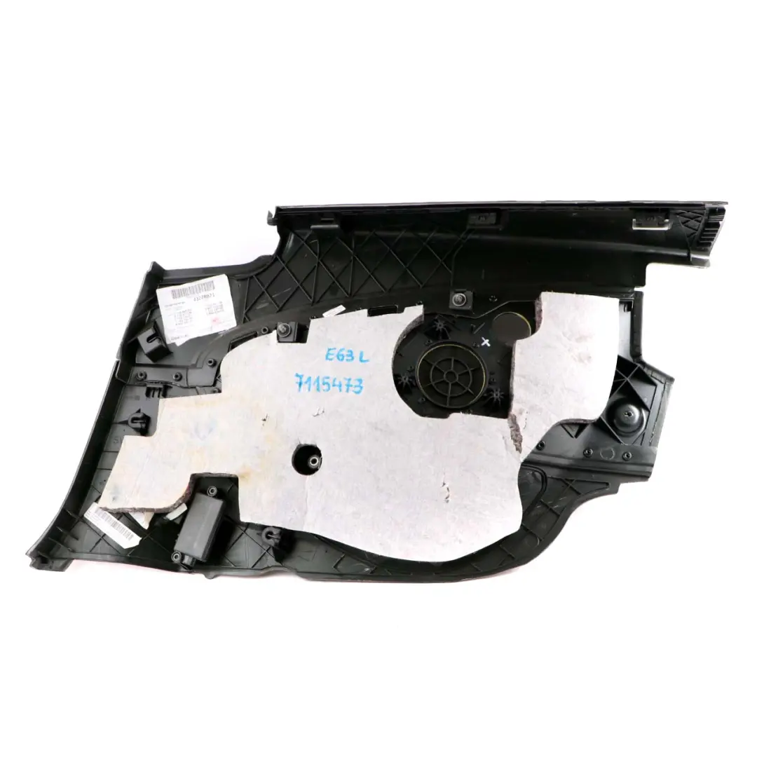 Left N/S HiFi Lateral Trim Panel Leather Cream Beige to BMW 6 E63 Coupe Rear with Part number 7115473 BMW 6 E63 Coupe Rear Left N/S HiFi Lateral Trim Panel Leather Cream Beige - SKU 7115473 - Part number 7115473