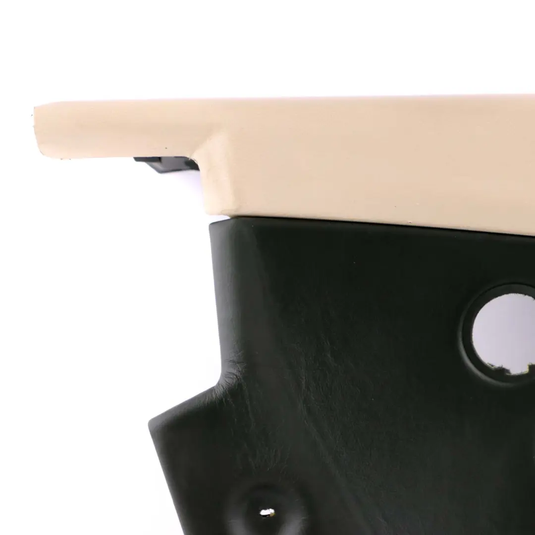 Left N/S HiFi Lateral Trim Panel Leather Cream Beige to BMW 6 E63 Coupe Rear with Part number 7115473 BMW 6 E63 Coupe Rear Left N/S HiFi Lateral Trim Panel Leather Cream Beige - SKU 7115473 - Part number 7115473