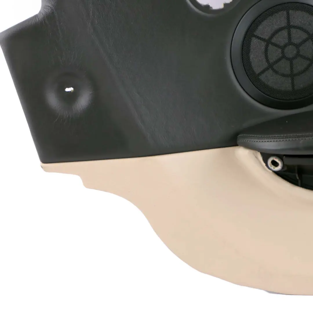 Left N/S HiFi Lateral Trim Panel Leather Cream Beige to BMW 6 E63 Coupe Rear with Part number 7115473 BMW 6 E63 Coupe Rear Left N/S HiFi Lateral Trim Panel Leather Cream Beige - SKU 7115473 - Part number 7115473