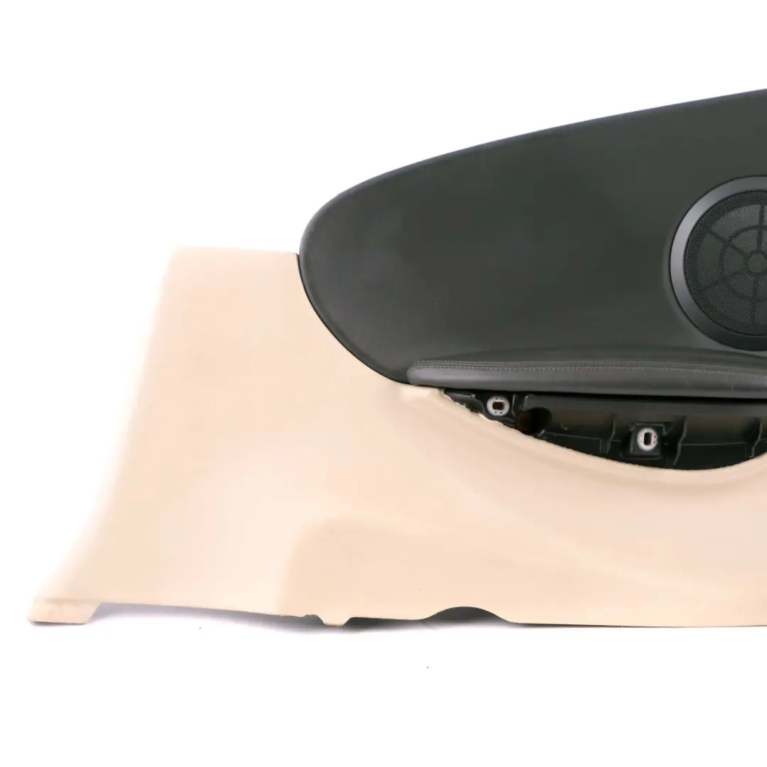 Right O/S HiFi Lateral Trim Panel Leather Cream Beige to BMW 6 E63 Coupe Rear with Part number 7115474 BMW 6 E63 Coupe Rear Right O/S HiFi Lateral Trim Panel Leather Cream Beige - SKU 7115474-1 - Part number 7115474