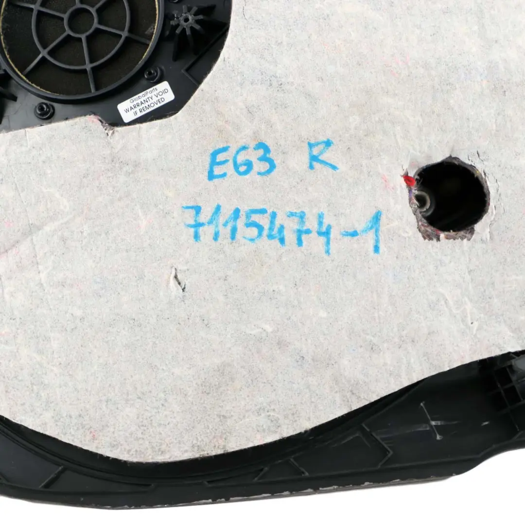 Right O/S HiFi Lateral Trim Panel Leather Cream Beige to BMW 6 E63 Coupe Rear with Part number 7115474 BMW 6 E63 Coupe Rear Right O/S HiFi Lateral Trim Panel Leather Cream Beige - SKU 7115474-1 - Part number 7115474