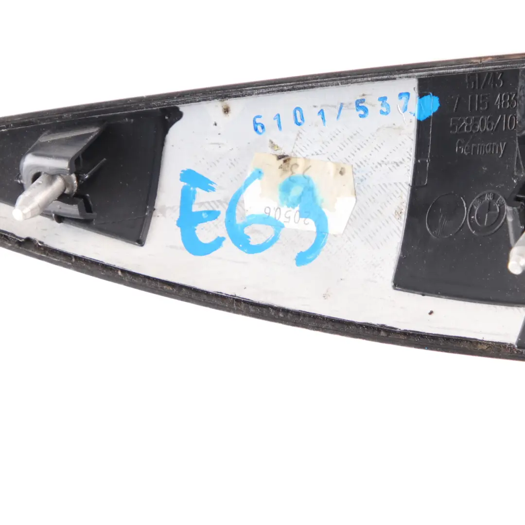 BMW 6 Series E63 E64 Decorative Strip Trim Panel Cover Rear Left N/S Birke Grey - SKU 7115483 - Part number 7115483