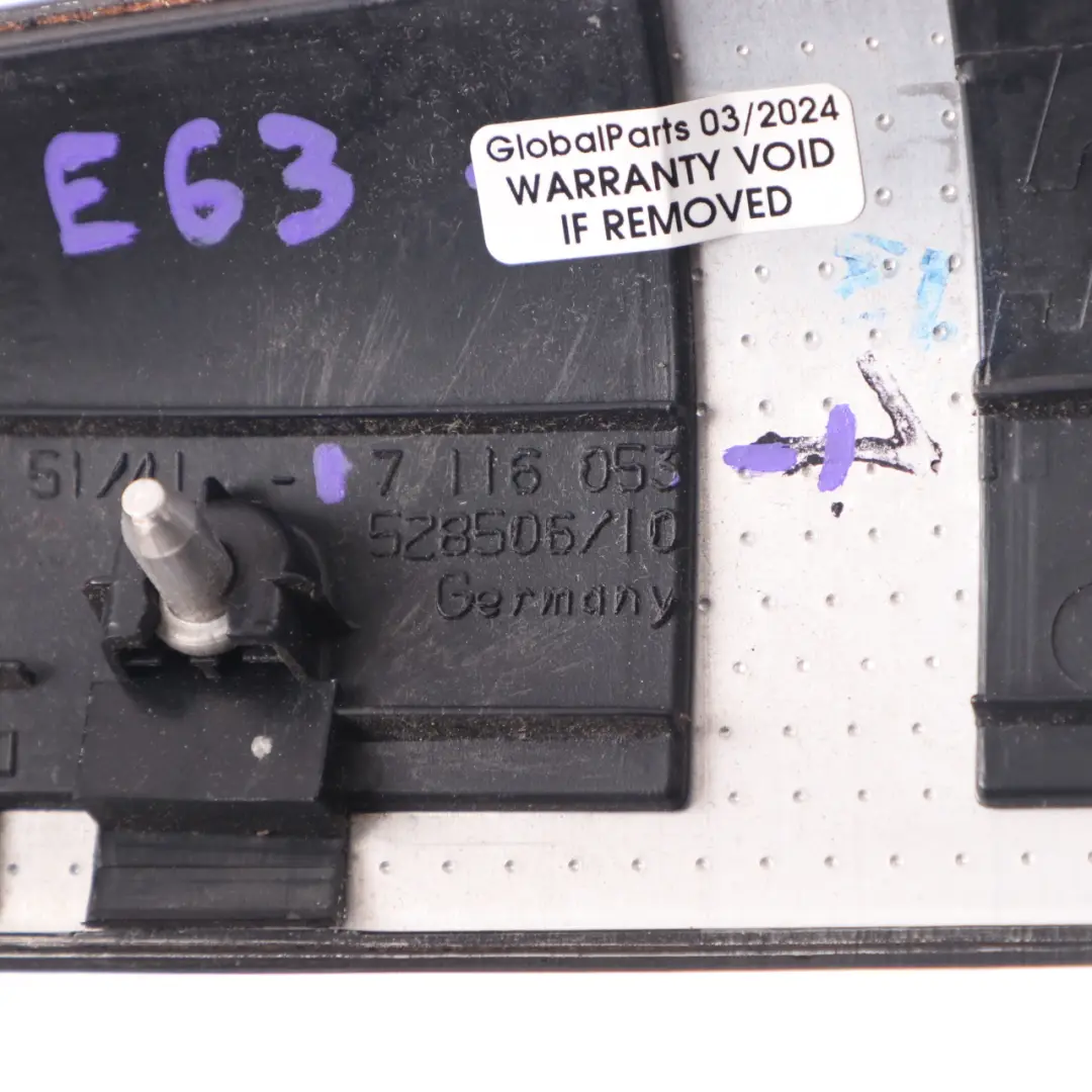 Decorative Strip Trim Front Left N/S Cover Wood Birch Grey to BMW E63 E64 with Part number 7116053 BMW E63 E64 Decorative Strip Trim Front Left N/S Cover Wood Birch Grey - SKU 7116053-1 - Part number 7116053