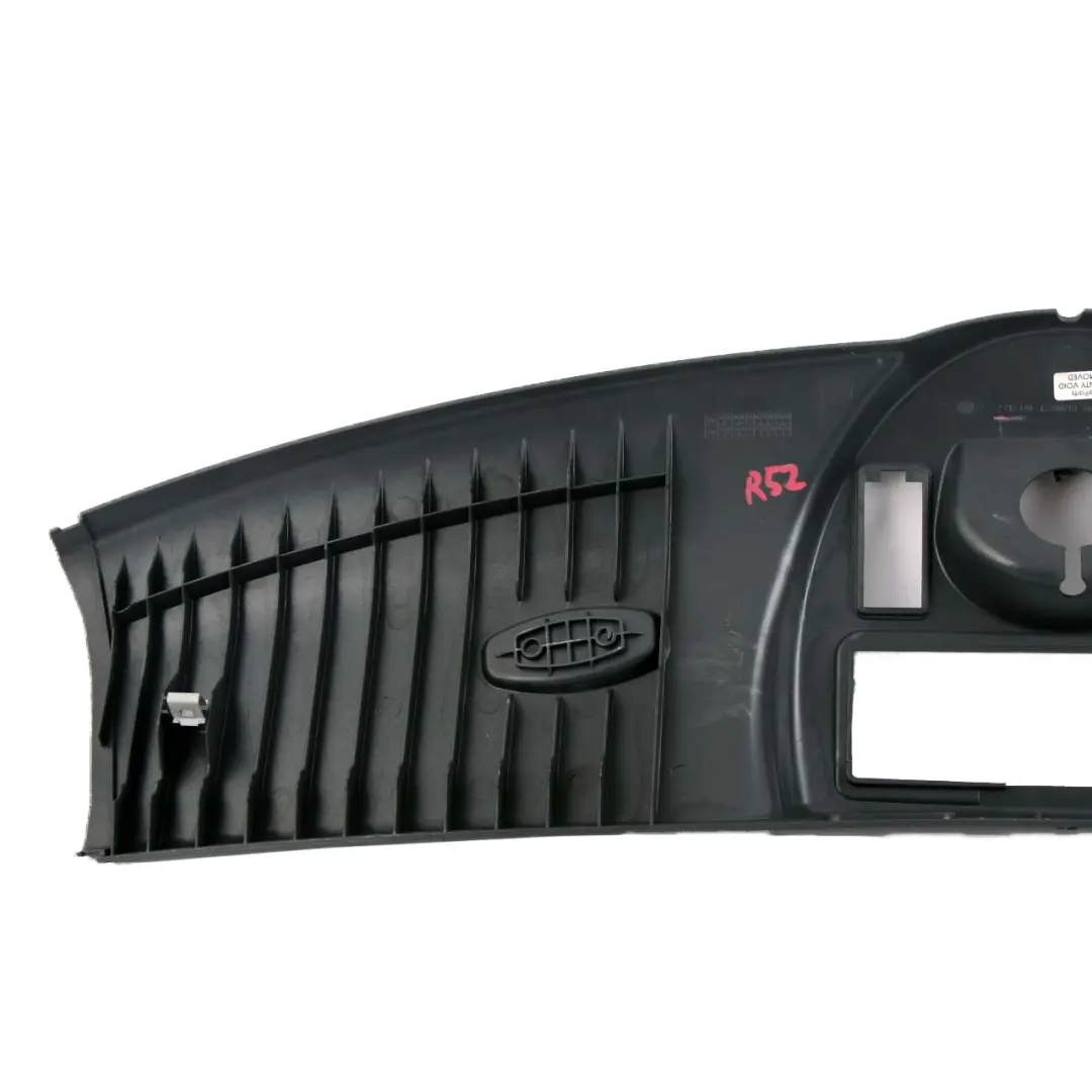 Parabrisas Marco Cubre Panel Negro para Mini R52 Cabrio con número de pieza 7117267 Mini R52 Cabrio Parabrisas Marco Cubre Panel Negro - SKU 7117267 - Número de pieza 7117267