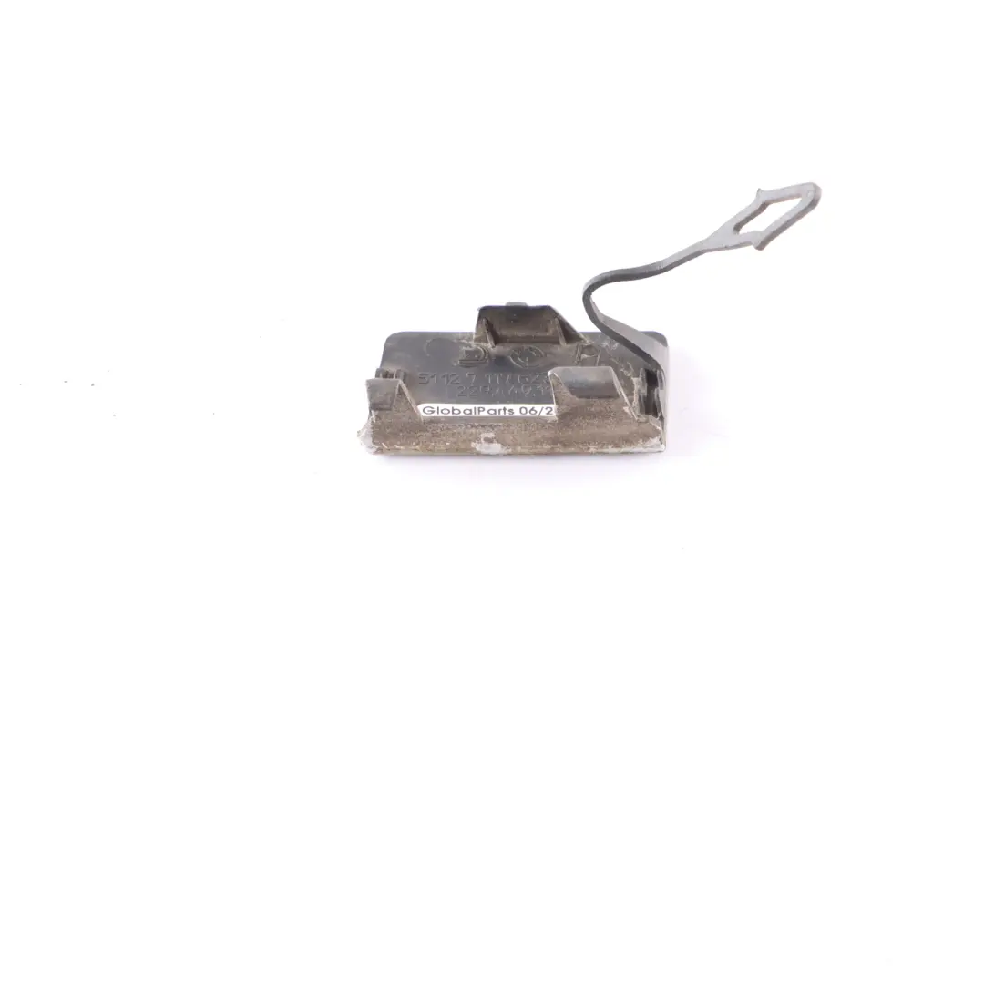 BMW Serie 1 E87 Flap Towing Eye Paraurti Anteriore Titan Silver - 354 - SKU 7117623-TS - Numero di parte 7117623