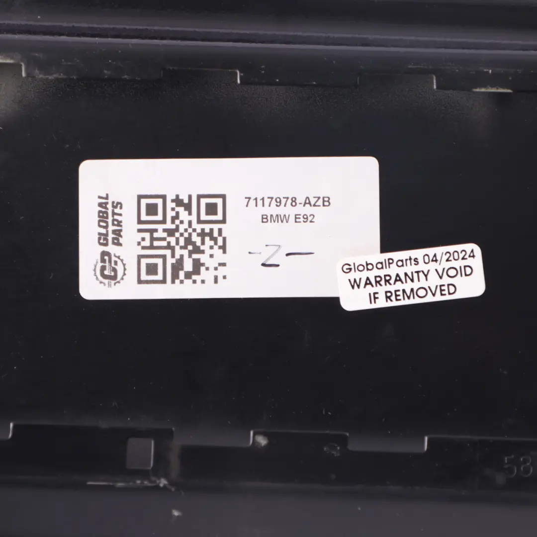 BMW E92 Filler Fill Flap Tank Cover Azurite Black Metallic - S34 - SKU 7117978-AZB - Part number 7117978