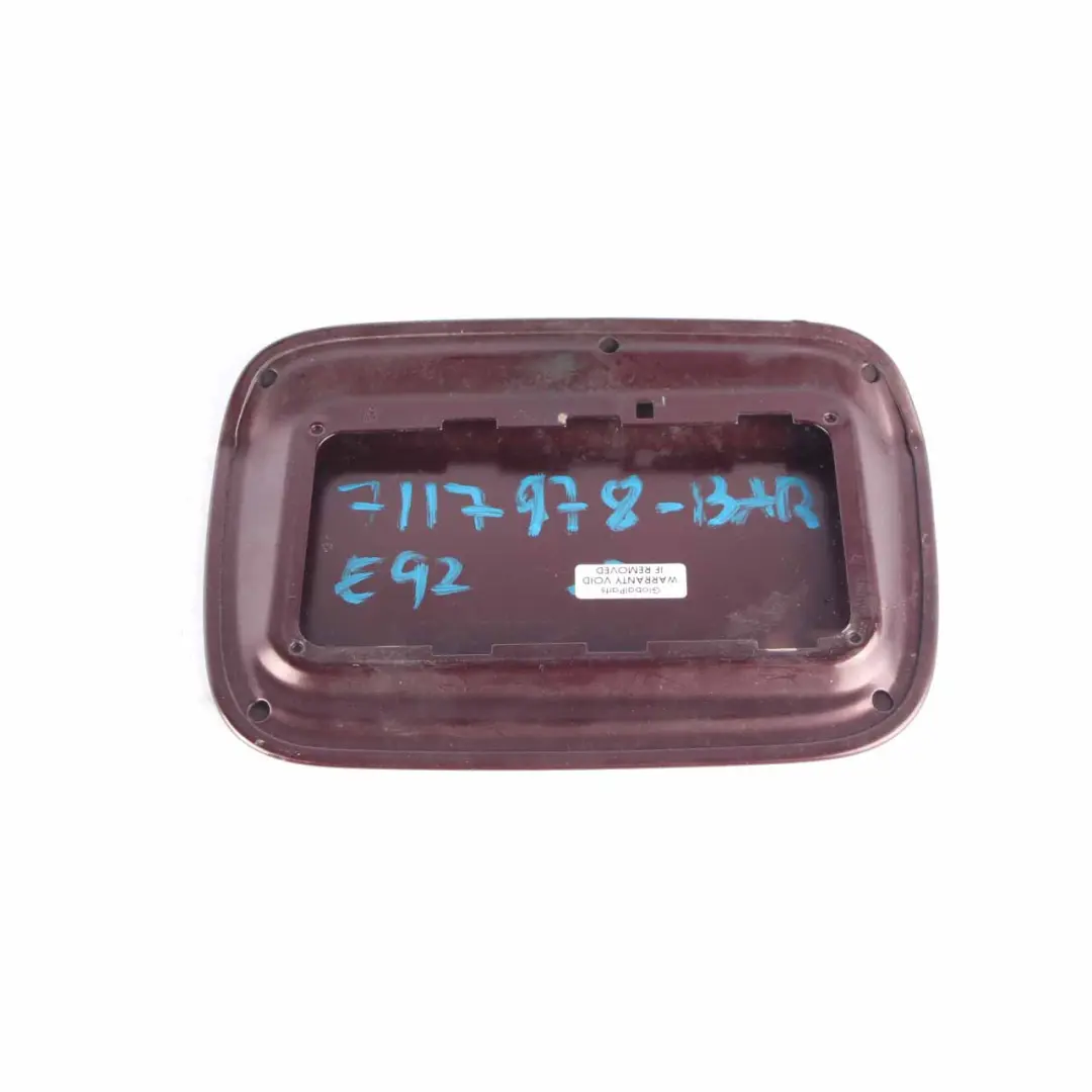 Tapa Cubierta Llenado Combustible Rojo Barbera Metallic A39 para BMW E92 LCI con número de pieza 7117978 BMW E92 LCI Tapa Cubierta Llenado Combustible Rojo Barbera Metallic A39 - SKU 7117978-BAR - Número de pieza 7117978