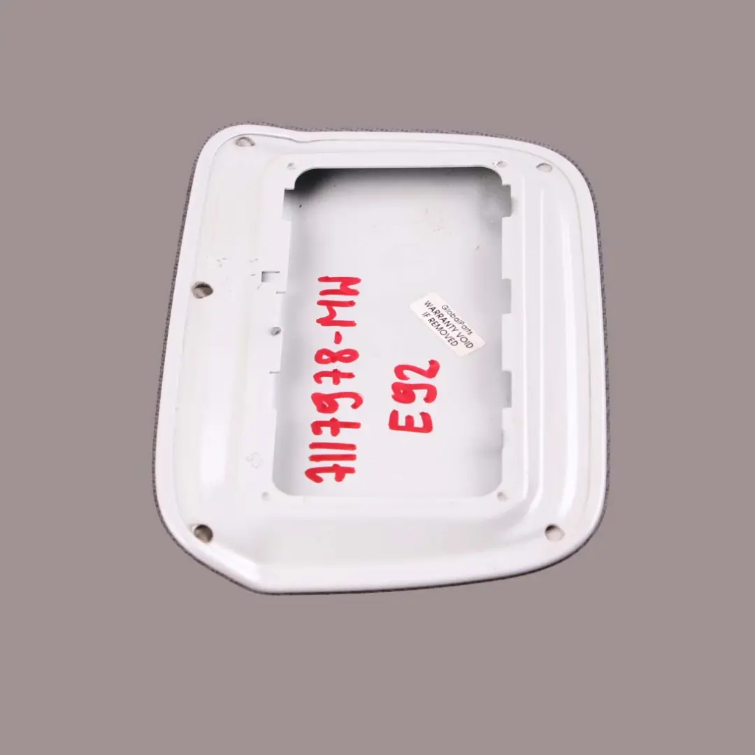 Filler Fill In Flap Cover Mineralweiss Mineral White A96 to BMW 3 E92 LCI Fuel with Part number 7117978 BMW 3 E92 LCI Fuel Filler Fill In Flap Cover Mineralweiss Mineral White A96 - SKU 7117978-MW - Part number 7117978