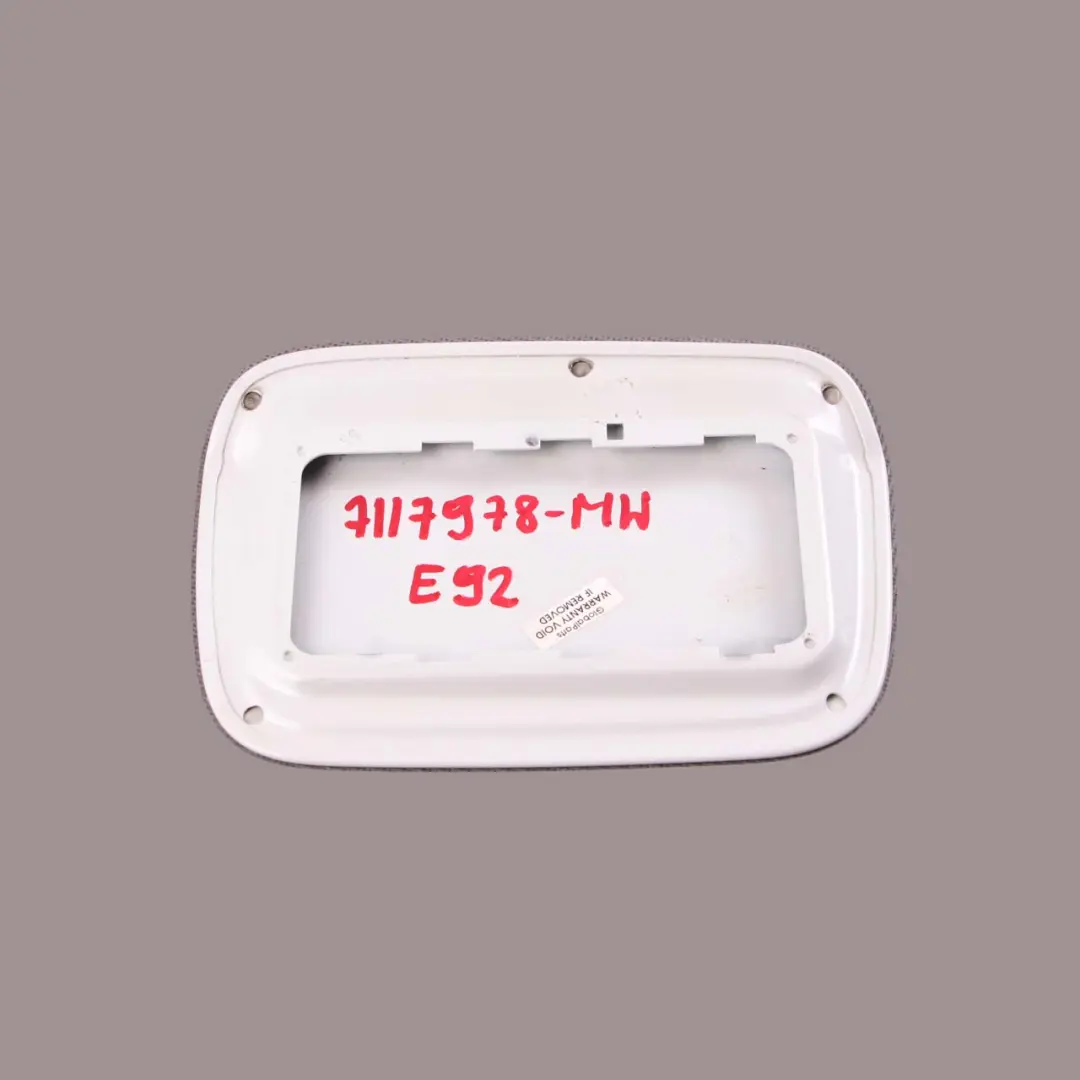 BMW 3 E92 LCI Fuel Filler Fill In Flap Cover Mineralweiss Mineral White A96 - SKU 7117978-MW - Part number 7117978