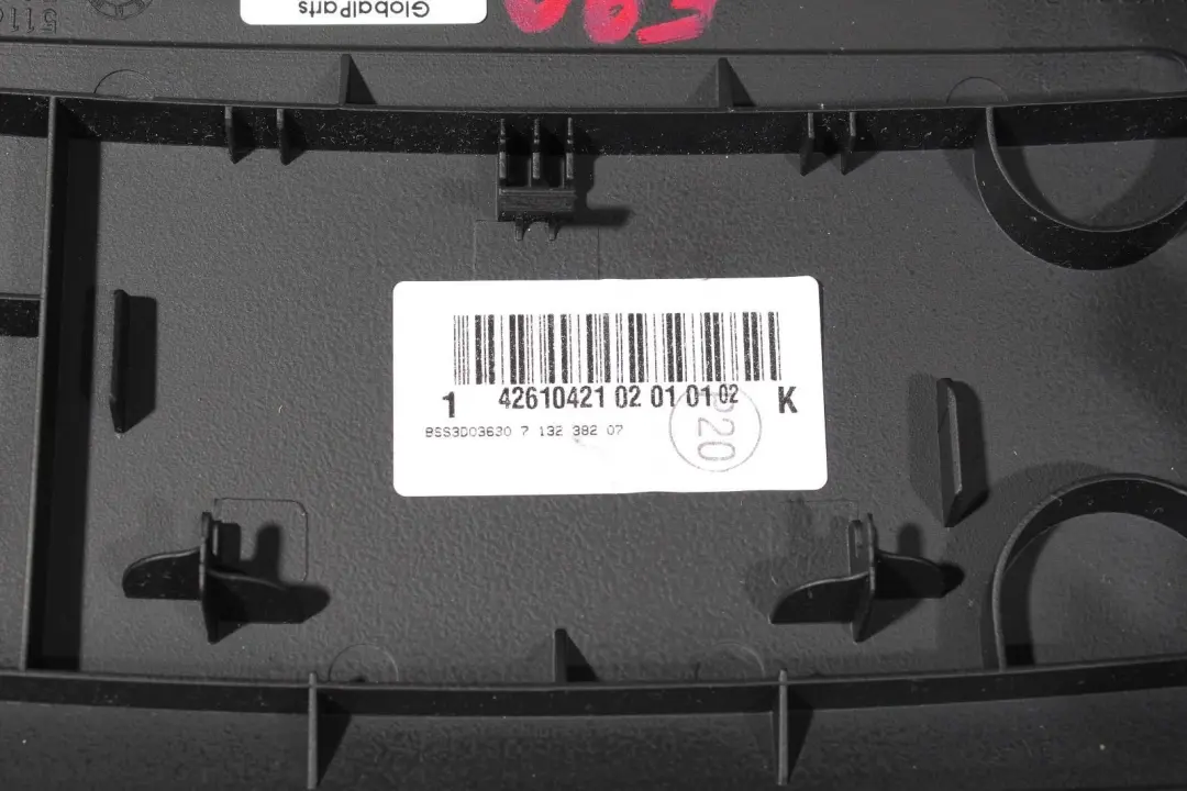 BMW 3 Serie E90 E91 LCi Console centrale, garniture arriere, noir 7145881 - SKU 7118049-3 - Numéro de pièce 7118049