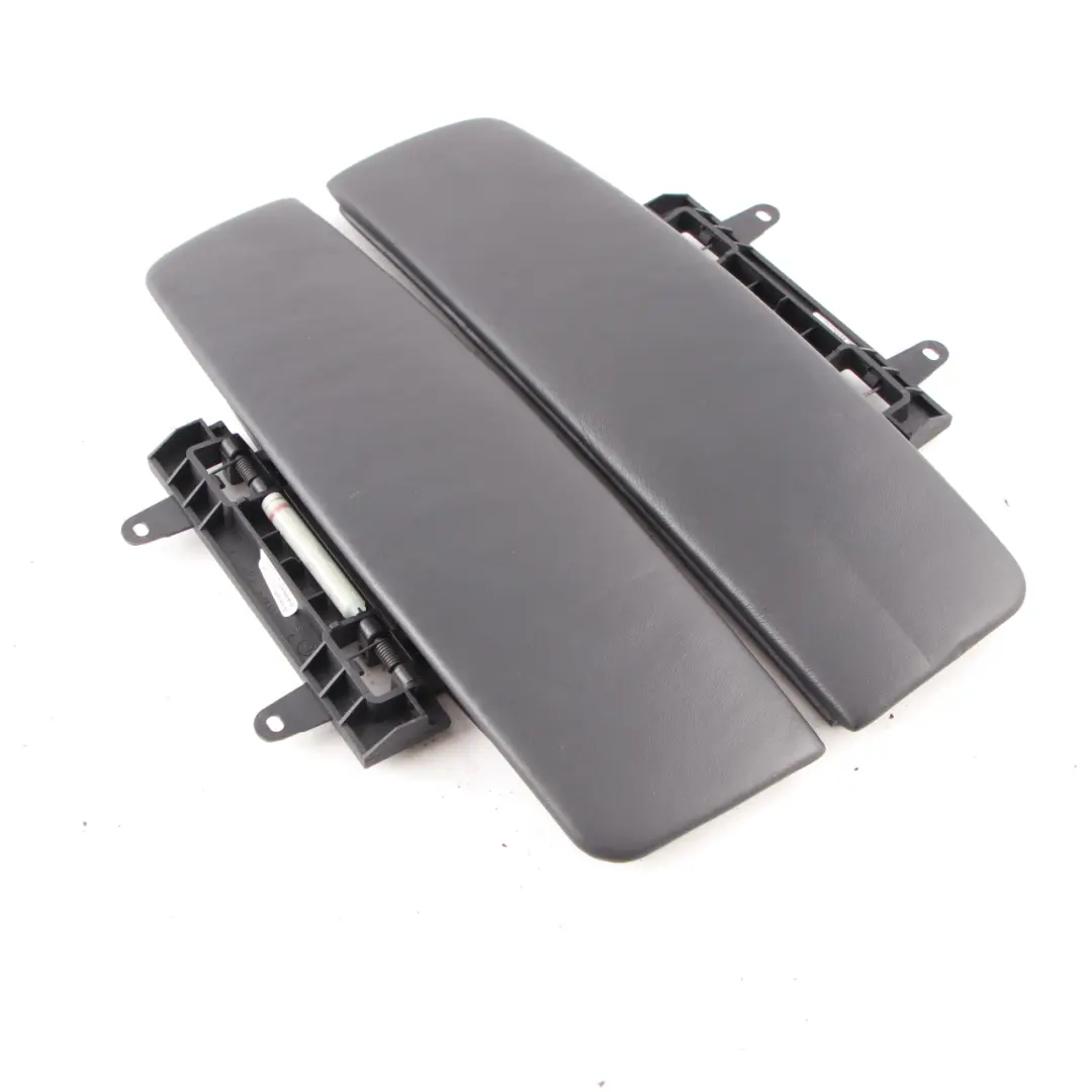 BMW E65 Armrest Cover Centre Set Front Flap Trim Panel Leather Black - SKU 7118093-1 - Part number 7118093