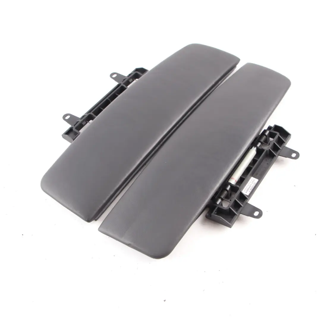 BMW E65 Armrest Cover Centre Set Front Flap Trim Panel Leather Black - SKU 7118093-1 - Part number 7118093