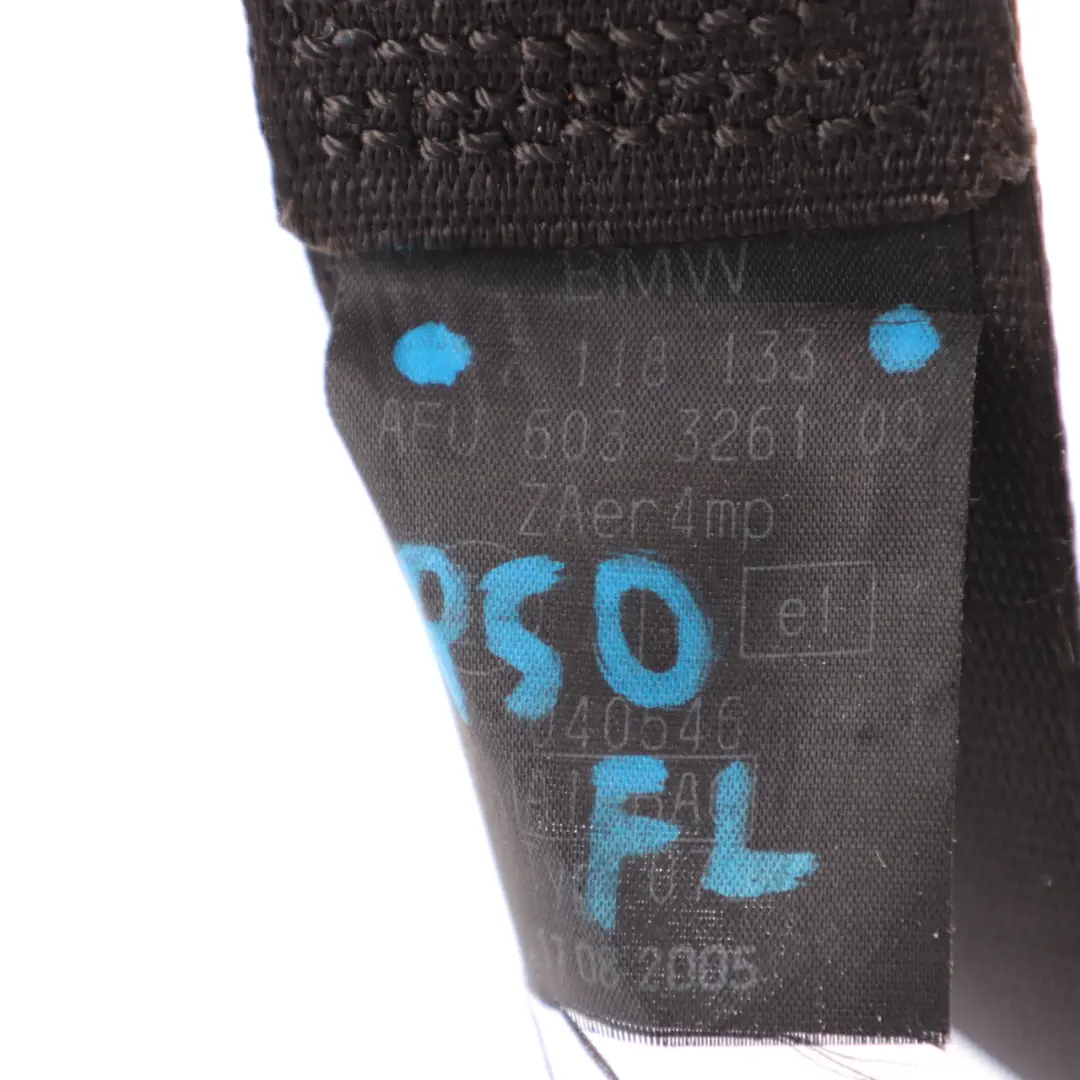 Seat Belt Mini R50 R53 Upper Belt Front Left N/S Safety Belt Black - SKU 7118133 - Part number 7118133