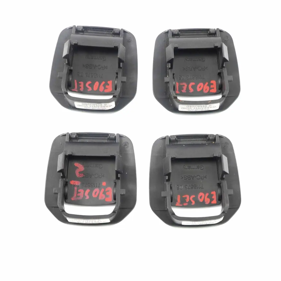 BMW E81 E87 E90 F20 LCI Rücksitz Isofix Abdeckung Hinten Schwarz Set - SKU 7118673-SET - Teilenummer 7118673