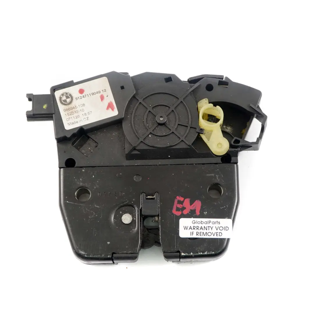 Boot Trunk Lid Tailgate Lock Mechanism to BMW E91 Touring with Part number 7119049 BMW E91 Touring Boot Trunk Lid Tailgate Lock Mechanism - SKU 7119049-1 - Part number 7119049