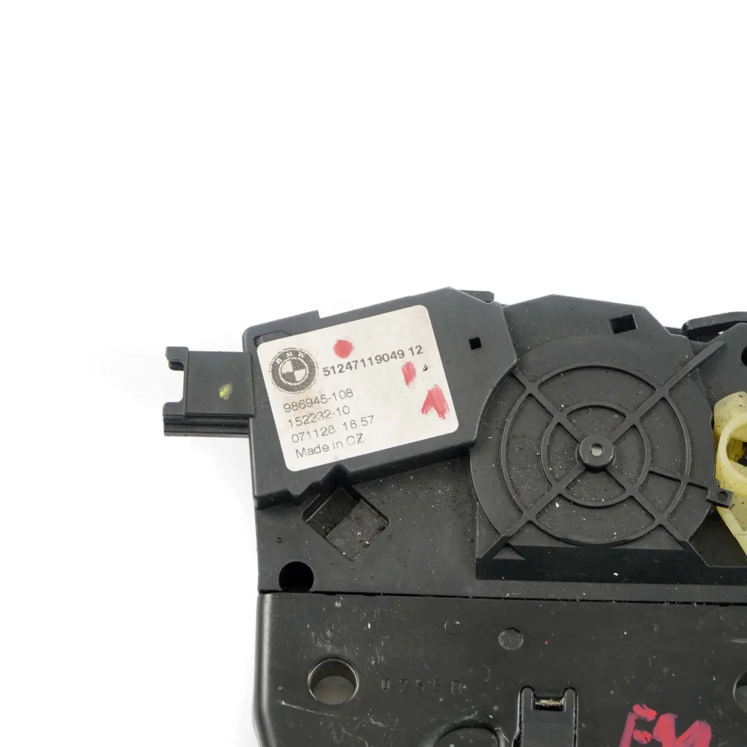 Mécanisme de verrouillage du coffre et du hayon pour BMW E91 Touring à propos du numéro de pièce 7119049 BMW E91 Touring Mécanisme de verrouillage du coffre et du hayon - SKU 7119049-1 - Numéro de pièce 7119049