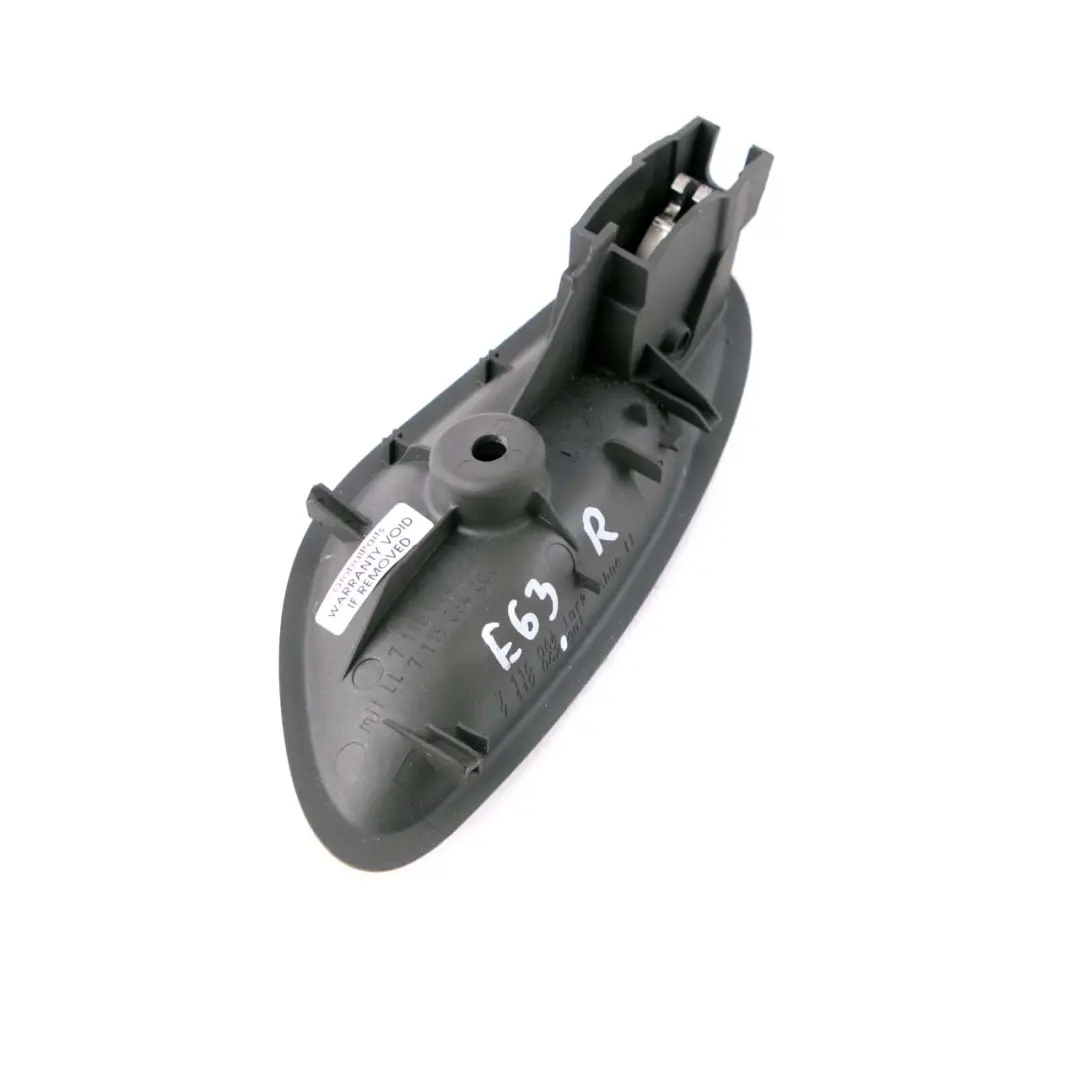 Door Handle Inside Right Grey Ruthenium BMW E63 E64 - SKU 7119062 - Part number 7116064