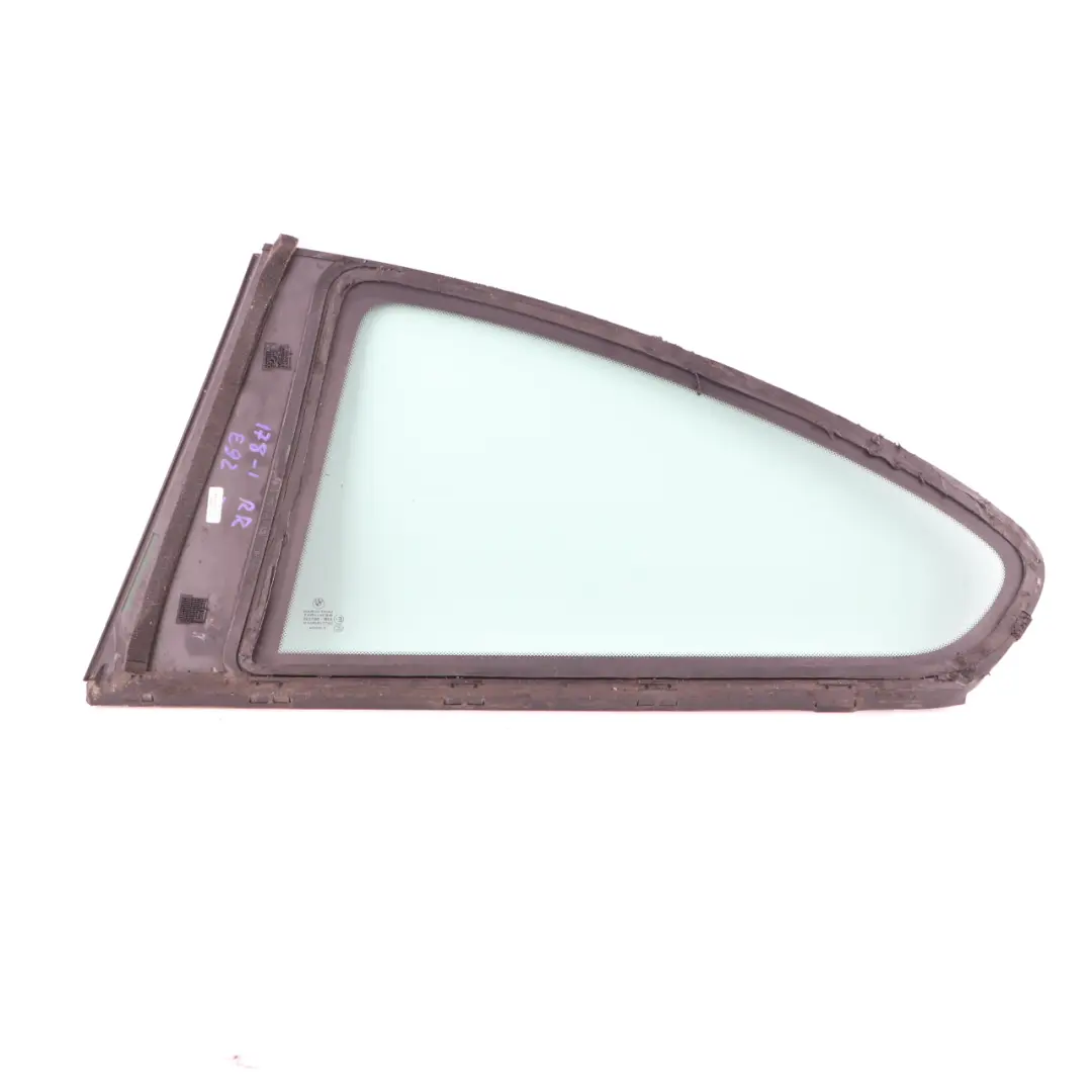 BMW 3 Series E92 LCI 1 Door Side Glass Window Green AS2 Trim Rear Right O/S - SKU 7119178-1 - Part number 7119178