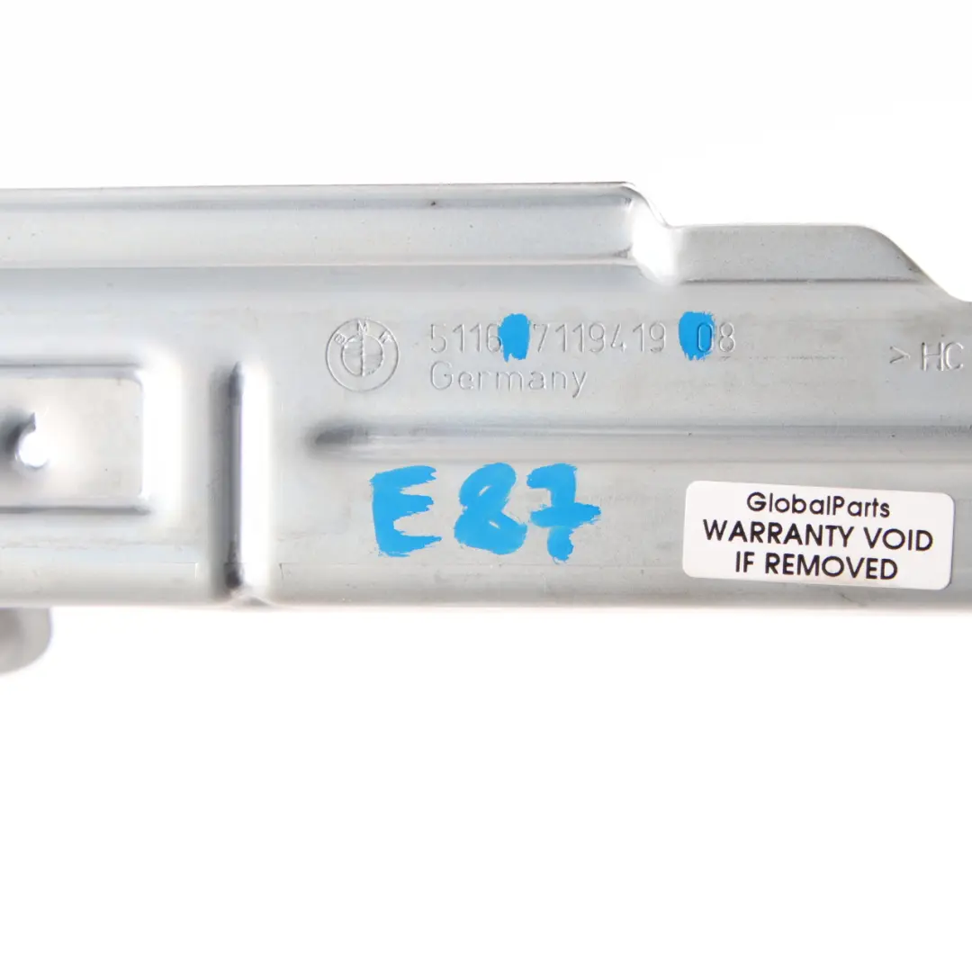  Support de poignée toit BMW E81 E87 Capuchon garniture pavillon arrière gauche - SKU 7119419 - Numéro de pièce 7119419