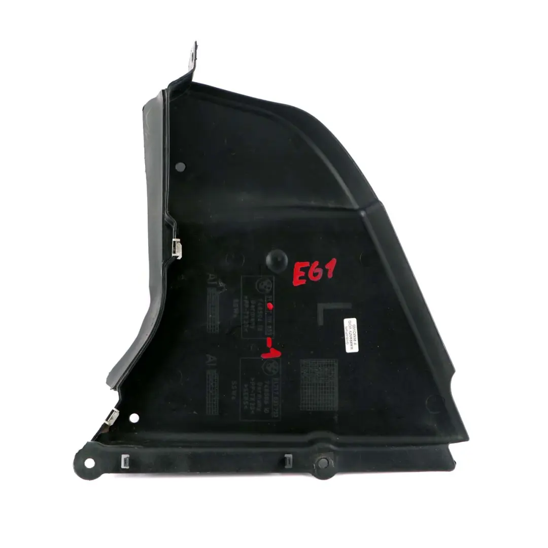 Tapa Panel Rueda Conducto Aire Izquierda para BMW E60 E61 con número de pieza 7119853 BMW E60 E61 Tapa Panel Rueda Conducto Aire Izquierda - SKU 7119853-1 - Número de pieza 7119853