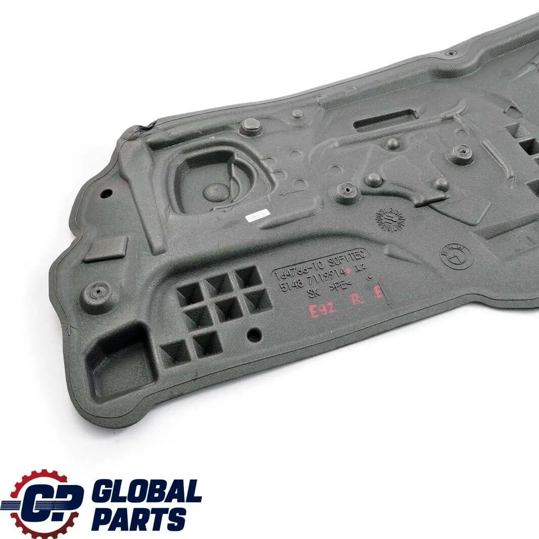 Sound Insulation Door Front Right O/S to BMW 3 Series E92 E93 with Part number 7119914 BMW 3 Series E92 E93 Sound Insulation Door Front Right O/S - SKU 7119914 - Part number 7119914